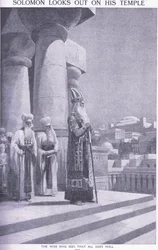 Soloman olha para fora em seu templo